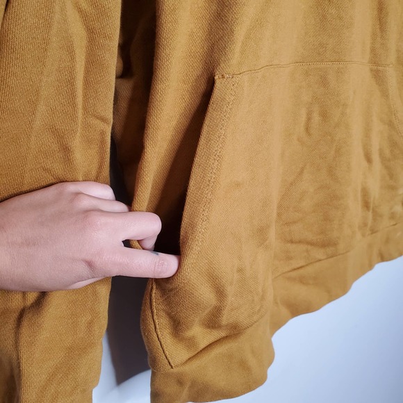 ASOS Mustard Yellow Long Sleeve Hoodie Pants Matching Set Sz S - Picture 3 of 10